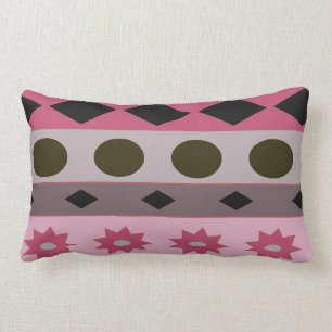 SYMBOLS pink Lumbar Cushion