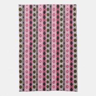 SYMBOLS pink Tea Towel