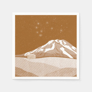 Syme Hut Mount Taranaki Napkin