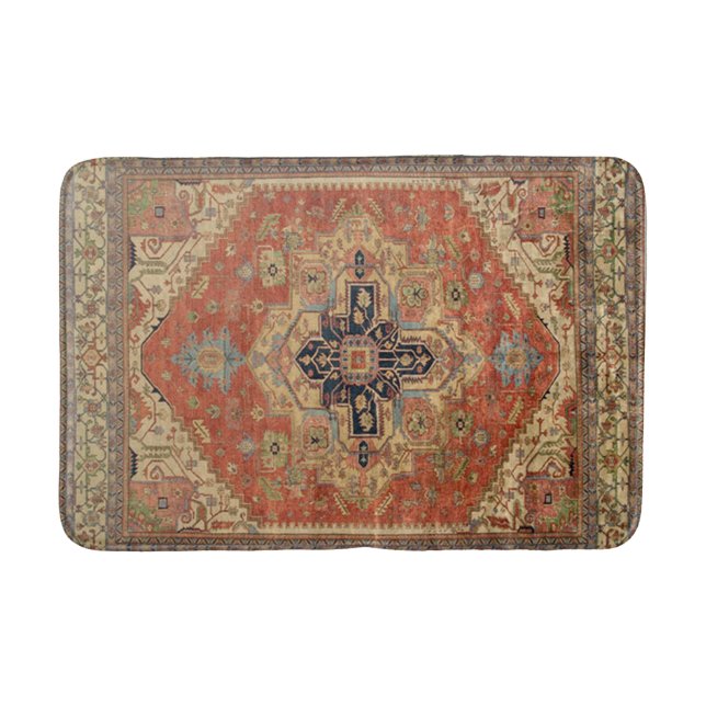 SYMETRIC PERSIAN VINTAGE PATTERN BATH MAT (Front)