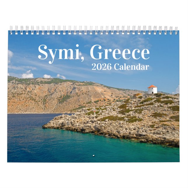 Symi Greek Island 2024 Calendar (Cover)