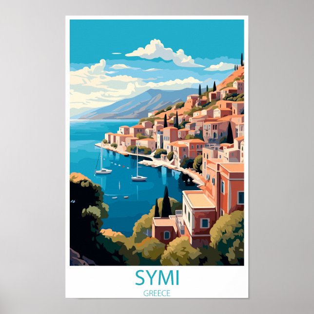Symi Island in Greece gifts Poster (Front)