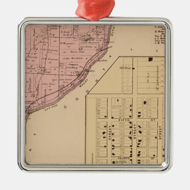 Symmes Mt Pleasant, Ohio Metal Ornament (Front)