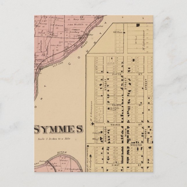 Symmes Mt Pleasant, Ohio Postcard (Front)