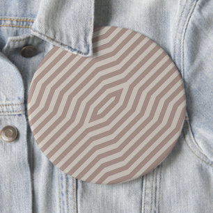 Symmetric diagonal stripes background 12 6 cm round badge