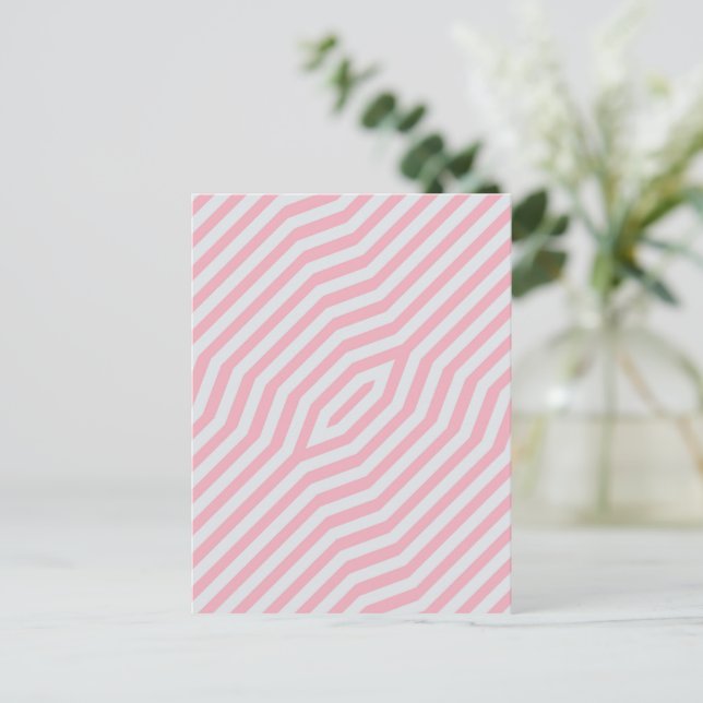 Symmetric diagonal stripes background 13 postcard (Standing Front)