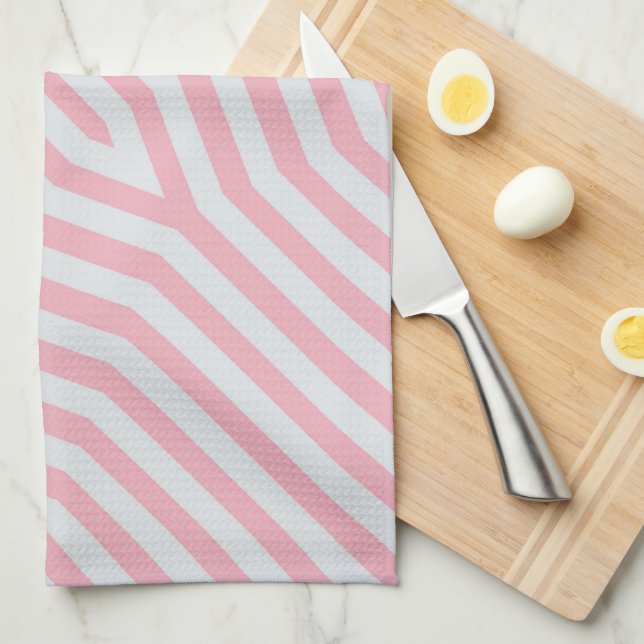 Symmetric diagonal stripes background 13 tea towel (Quarter Fold)