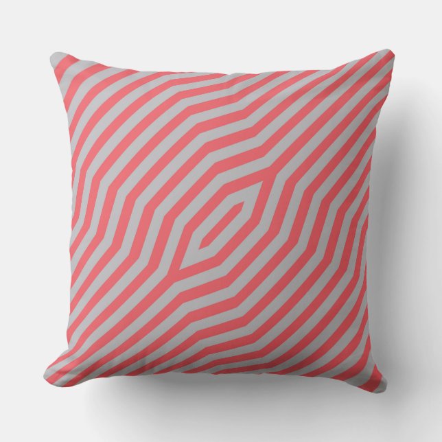 Symmetric diagonal stripes background 5 cushion (Front)