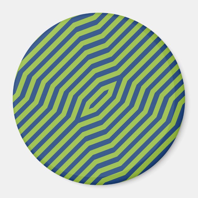 Symmetric diagonal stripes background 7 magnet (Front)