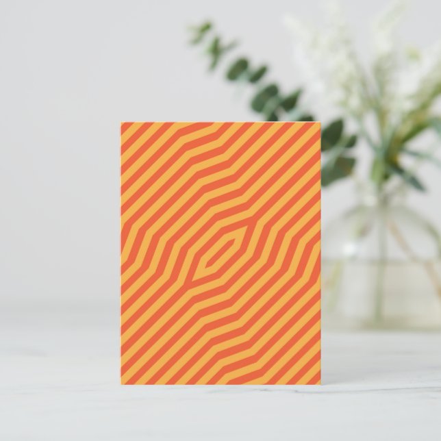 Symmetric diagonal stripes background 8 postcard (Standing Front)