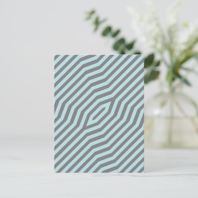Symmetric diagonal stripes background 9 postcard (Standing Front)