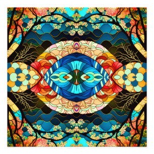 SYMMETRIC FOREST JAPANESE ART STYLE PHOTO PRINT