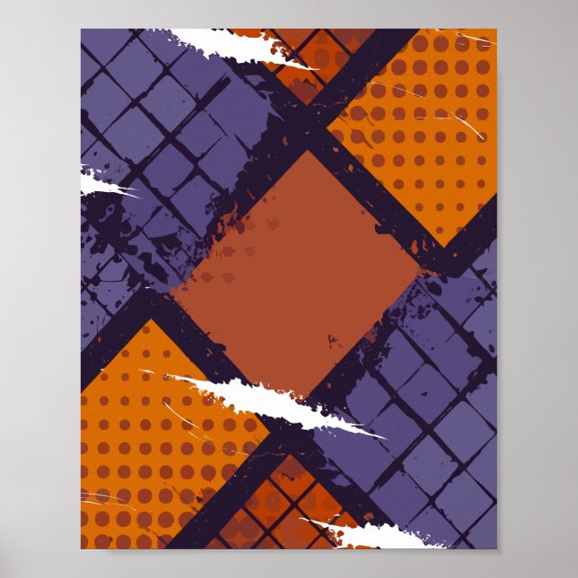 Symmetric Pulse – A Grid of Colour and Motion Poster (Front)