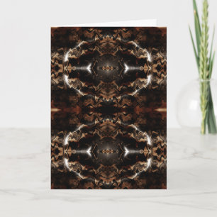 Symmetrical Black Diamonds Folded Greeting Card