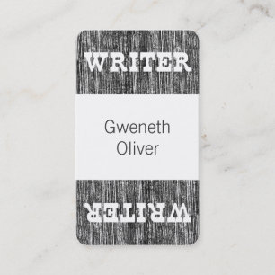 Symmetrical Block Print Manual Typewriter Business Card