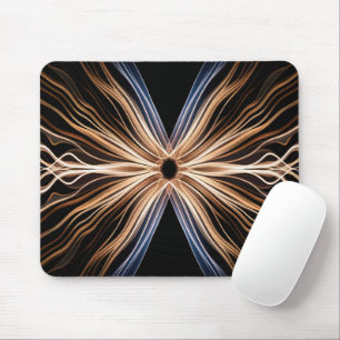 Symmetrical Burst of Light Mouse Pad