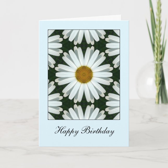 Symmetrical daisy - Birthday Card (Front)