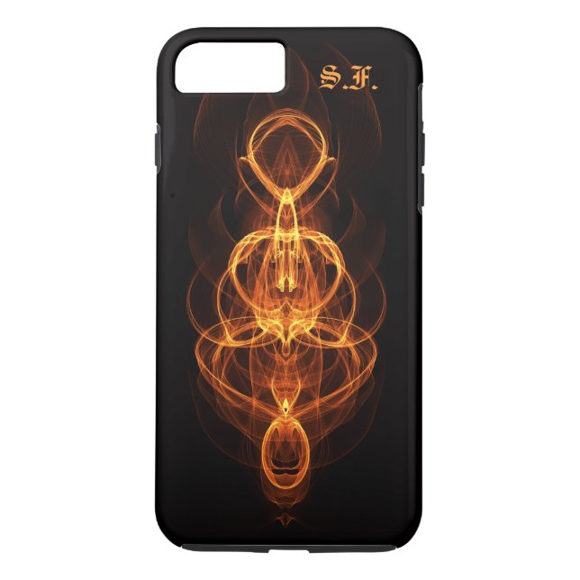 Symmetrical Fire iPhone 7 Plus Case (Back)