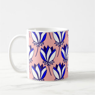 Symmetrical Floral: Colourful Vintage Pattern Coffee Mug