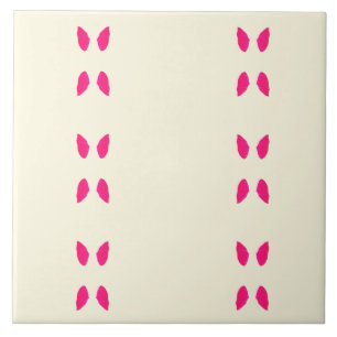 Symmetrical floral print Ceramic Tile