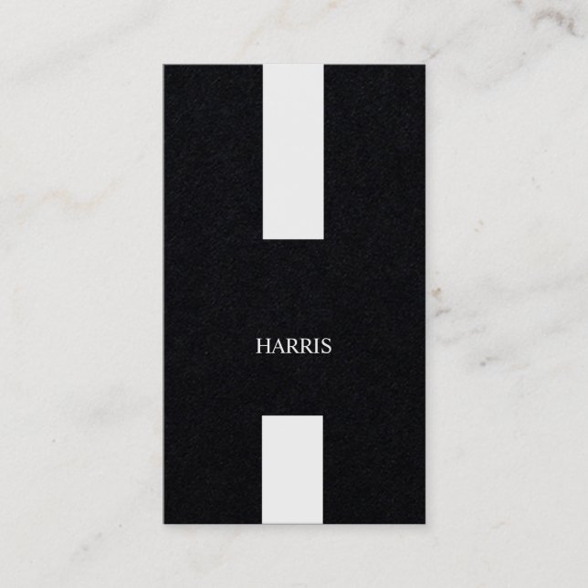 Symmetrical Mod Exquisite Business Card (Front)