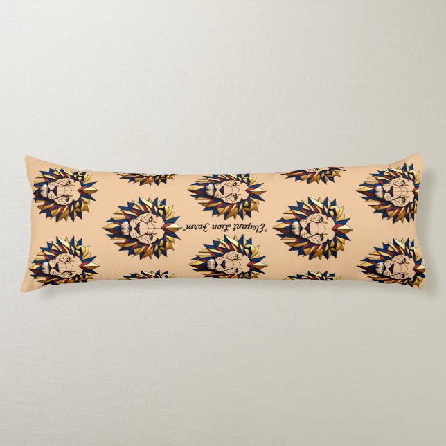 "Symmetrical Roar" Body Cushion (Front)