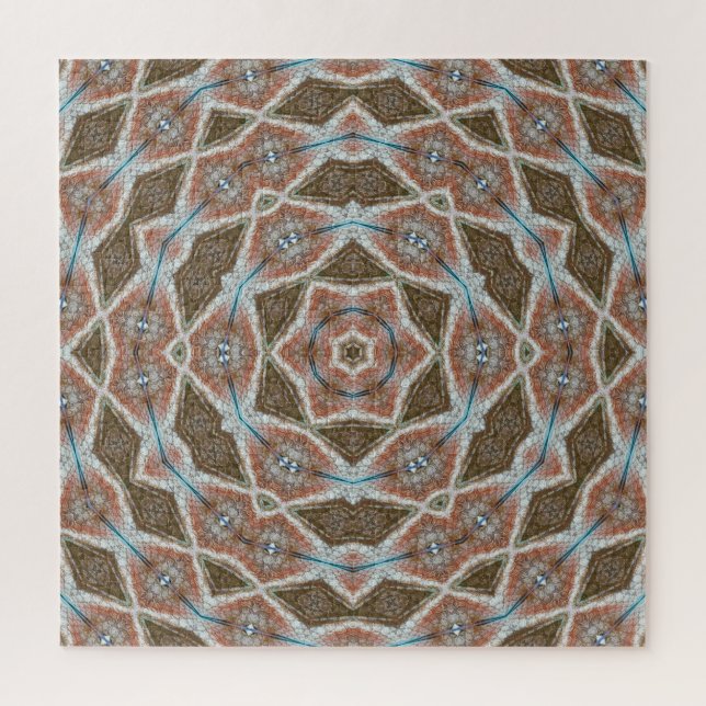 Symmetrical scales: circular tissue pattern. jigsaw puzzle (Vertical)