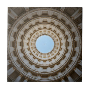 Symmetrical Worm's-Eye View of a Grand Dome Ceramic Tile