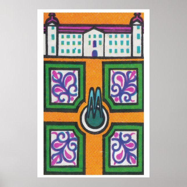 Symmetrican Gardens - Matchbox Print - Aesthetic (Front)