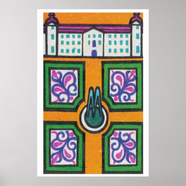 Symmetrican Gardens - Matchbox Print - Aesthetic (Front)