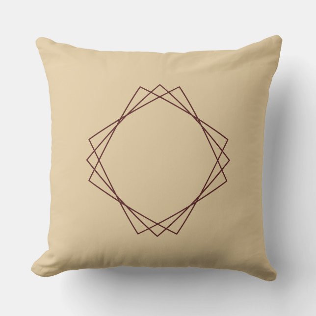 Symmetry Bloom Throw Pillow (Front)