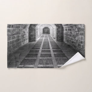 Symmetry in black and white bath towel set