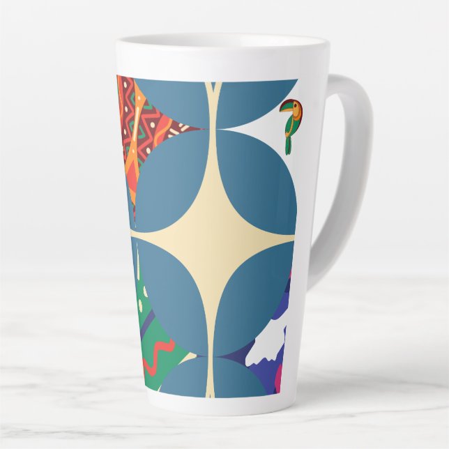 Symmetry in Nature  Latte Mug (Right Angle)
