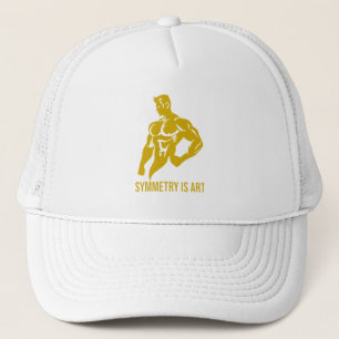Symmetry Is Art Golden Era Bodybuilding Motivation Trucker Hat
