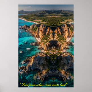 Symmetry of the Sea and Land Poster