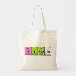Symone periodic table name tote bag