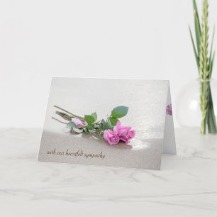 sympathy beach roses card