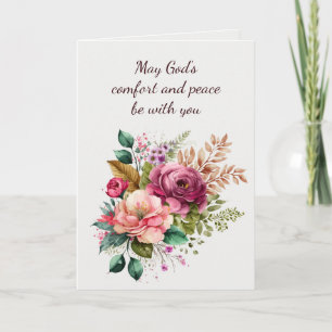Sympathy Beautiful Bouquet Flowers Card
