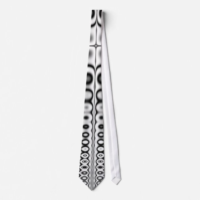 Sympathy Black & White Fractal Tie (Front)