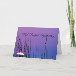 Sympathy Blue Sunset Card