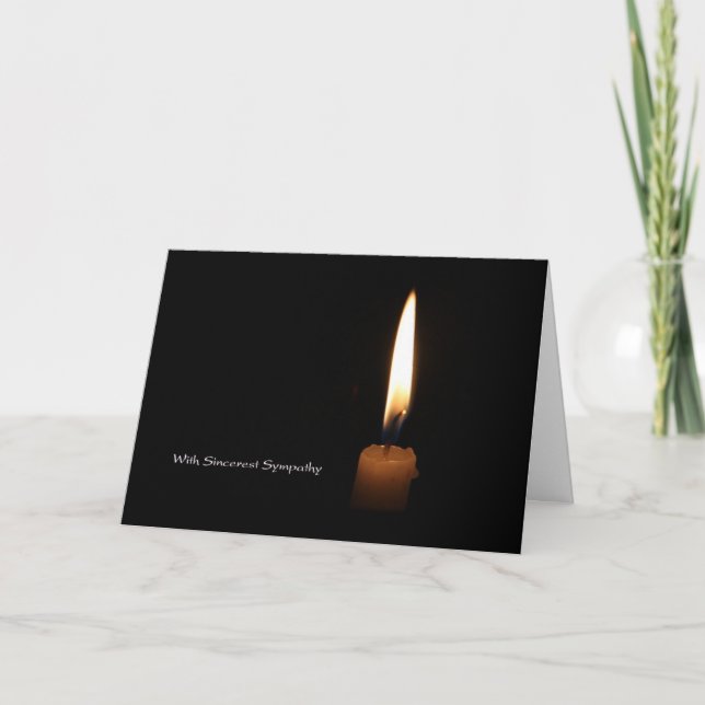 Sympathy Candle Card (Front)
