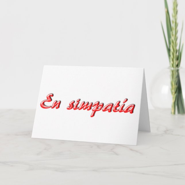 Sympathy card (Front)