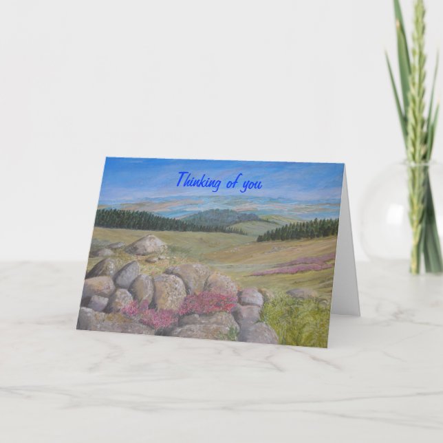 Sympathy Card, add message inside A peaceful scene Card (Front)