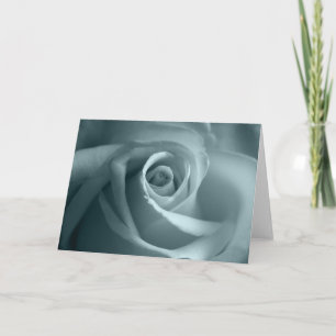 Sympathy Card Blank Inside Pretty Rose