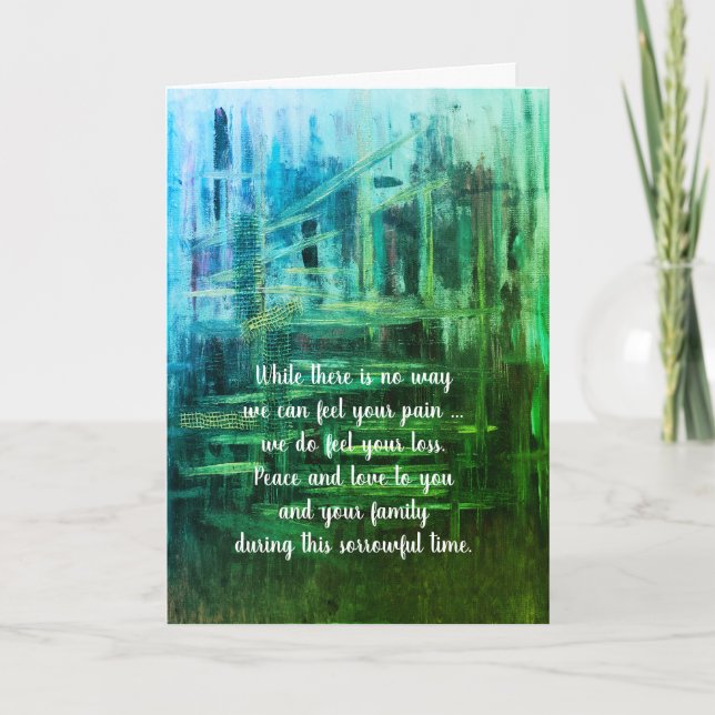 Sympathy card by dalDesignNZ (Front)