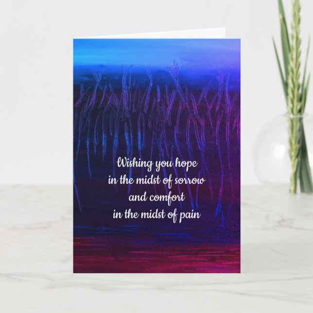Sympathy card by dalDesignNZ (Front)