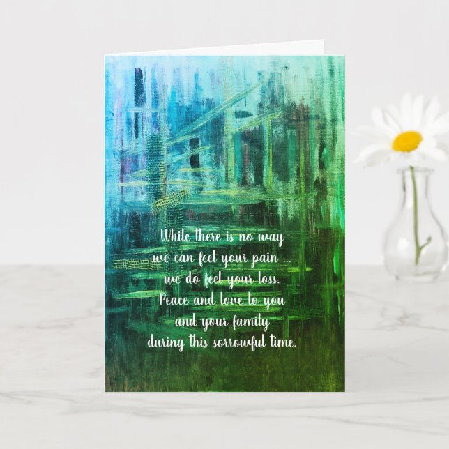 Sympathy card by dalDesignNZ (Small Plant)