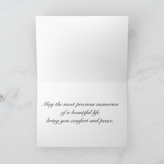Sympathy card (Condolence) (Inside)