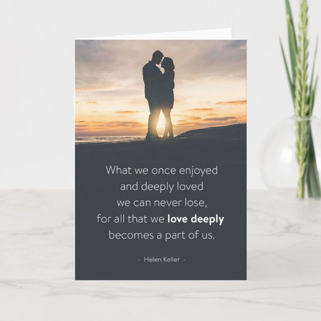 Sympathy Card "Deeply Loved" Condolence Wishes (Front)