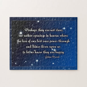 Sympathy card Eskimo proverb - stars Jigsaw Puzzle